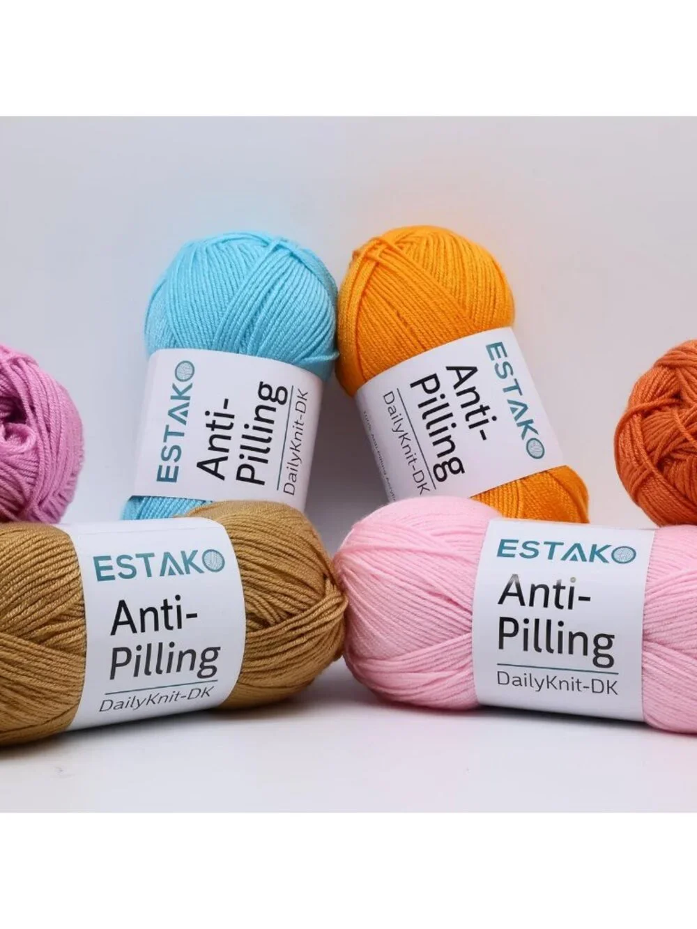 Soft Anti-Pilling DK Weight Yarn in Purple - 4-Pack for Knitting & Crochet